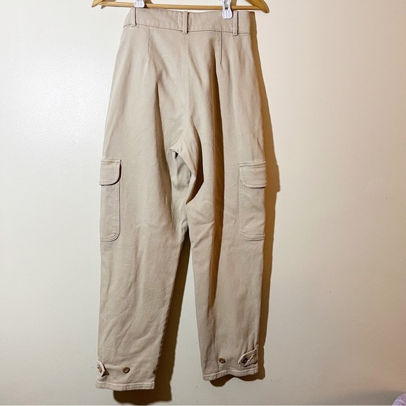 Wilfred Free Aritzia Modern Cargo Pants Khaki High Waisted Women’s 4 - Picture 3 of 12